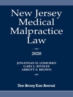 cover image of New Jersey Medical Malpractice Law